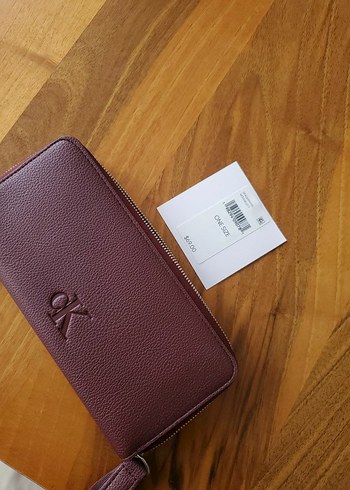  Beden bordo Renk Bordo Deri Fermuarlı Kadın Clutch Cüzdan