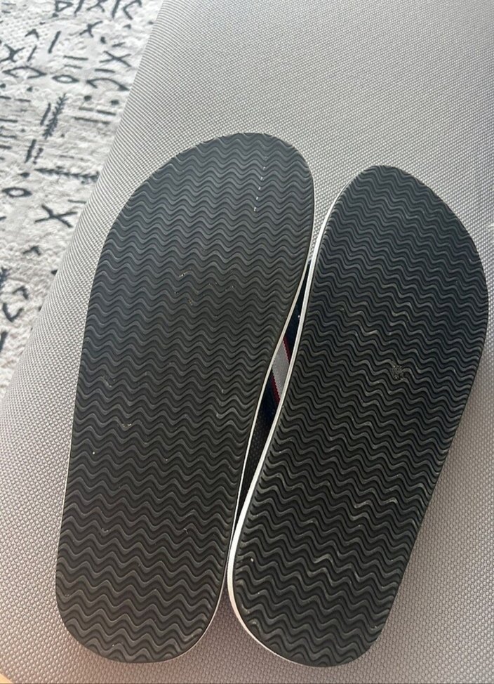 Mavi Erkek Kaydırmaz Terlik Velcro Bantlı - Görsel 2