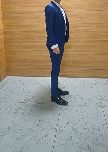 Açık Mavi Erkek takım elbise parlament lacivert takım elbise - Görsel 2