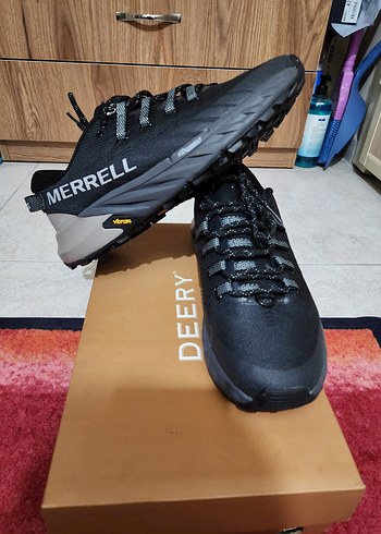 Merrell Siyah Bağcıklı Erkek Spor Outdoor Ayakkabı - Görsel 2