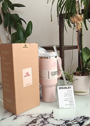 Diğer Stanley Quencher H2.0 Pastel Pembe Termos Bardak