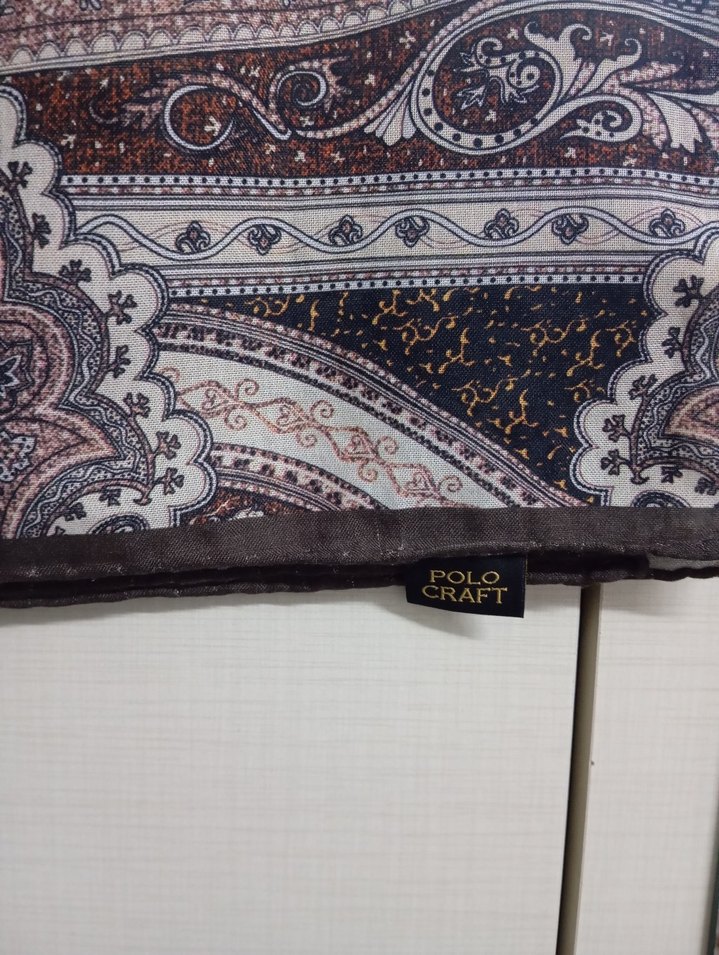 Bohem Tarzda Kahverengi Desenli Kadın eşarp - Görsel 4