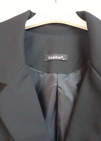 Düğmeli Siyah Kadın Blazer Ceket - Görsel 6