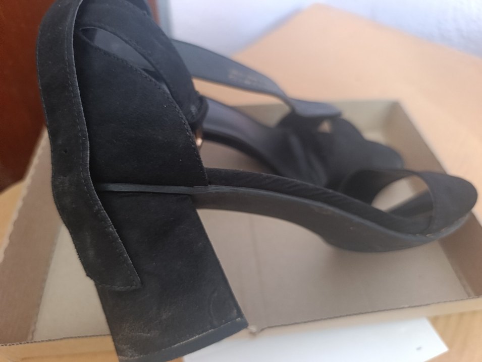 Siyah, Tokalı Süet Abiye Ayakkabı - Görsel 3