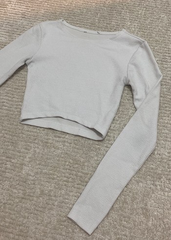 Diğer Bej Uzun Kollu Crop Top