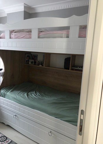 Ikea Beyaz Çocuk Ranza