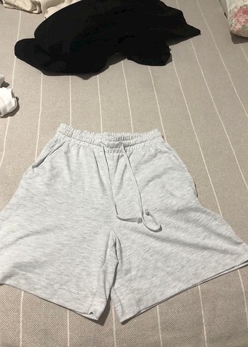 LC Waikiki LCW CASUAL Gri Rahat Keten Kadın şort