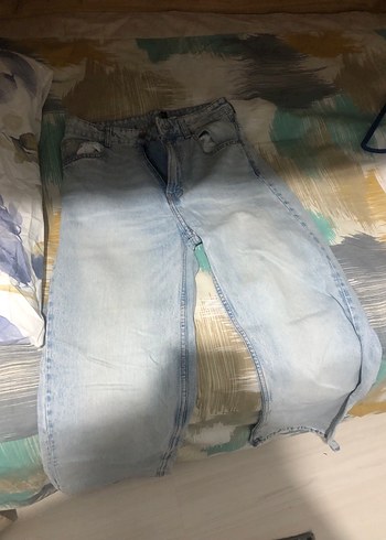 s Beden H&mMavi Batik Desenli Kadın Jean