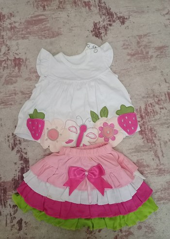 Nakışlı Pembe Çocuk takım - Görsel 2