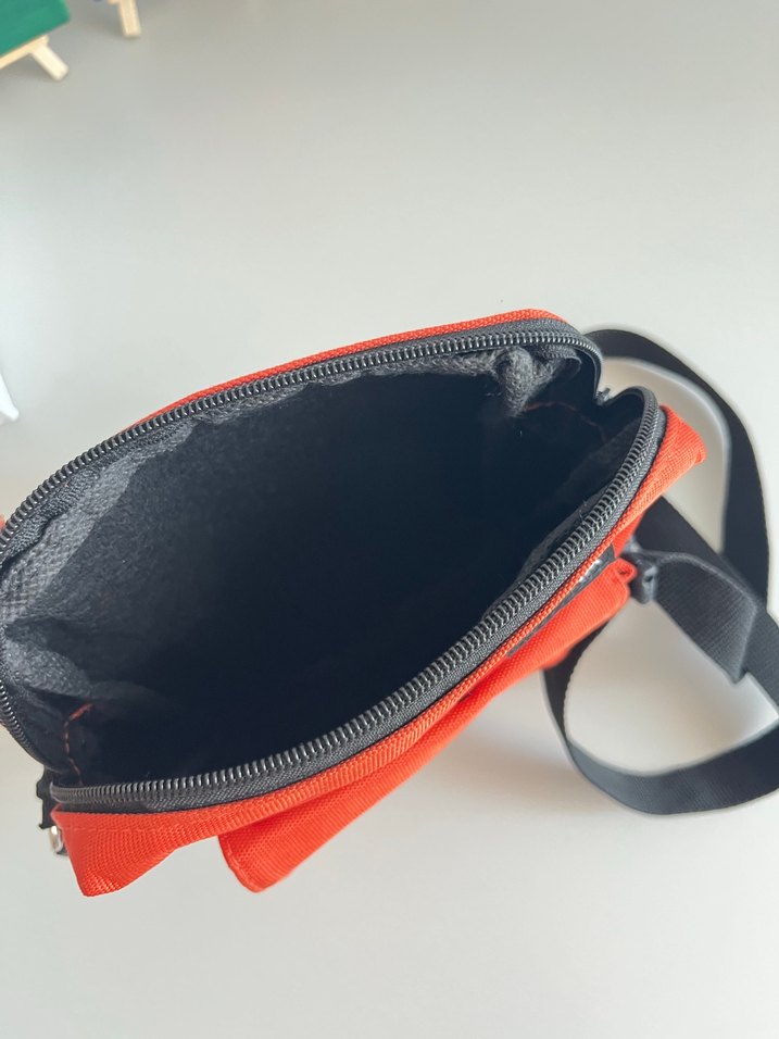 Turuncu Kadın Fermuarlı Crossbody Çanta - Görsel 2