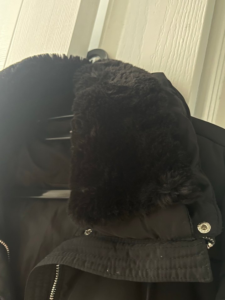 Kadın Siyah Şişme Kısa Kaban - Görsel 3