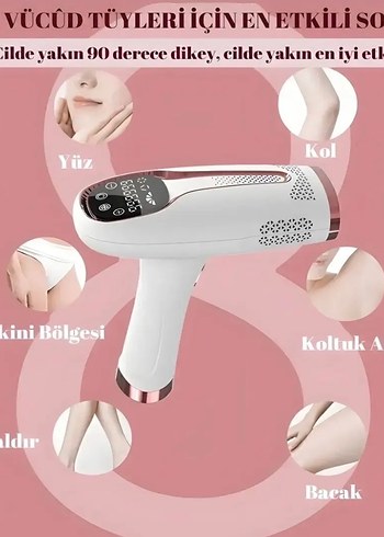 Beyaz Lazer Epilasyon Cihazı 9 Işık Seviyesi - Görsel 2