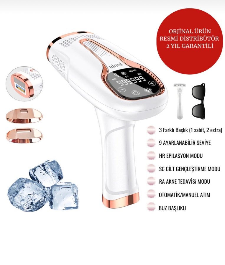 Beyaz Lazer Epilasyon Cihazı 9 Işık Seviyesi - Görsel 3