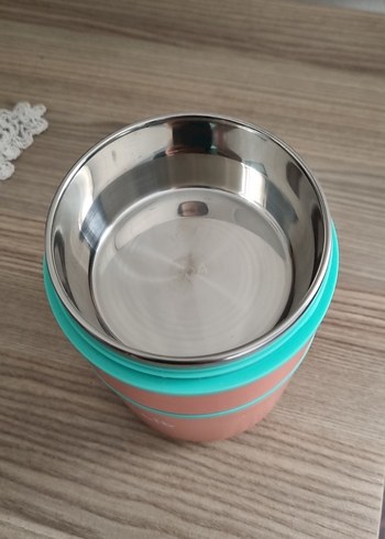 Pastel Pembe Ve Mint Renkli Gıda Kabı - Görsel 2