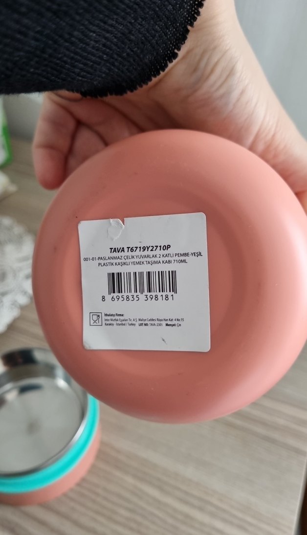 Pastel Pembe Ve Mint Renkli Gıda Kabı - Görsel 4