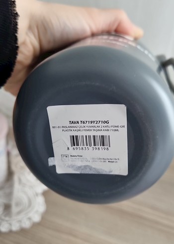 Bon Appetit Gri Paslanmaz Çelik Yemek Kabı - Görsel 5