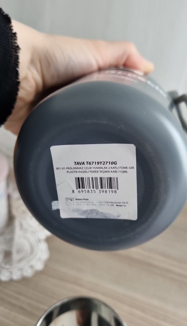 Bon Appetit Gri Paslanmaz Çelik Yemek Kabı - Görsel 5