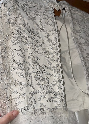 Uzun Kollu Prenses Gelinlik - Görsel 9