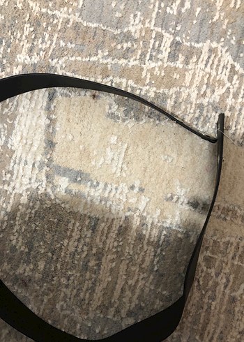 Siyah Deri Taş İşlemeli Kemer - Görsel 4