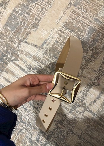 Bej Deri Kadın Kemer - Görsel 4