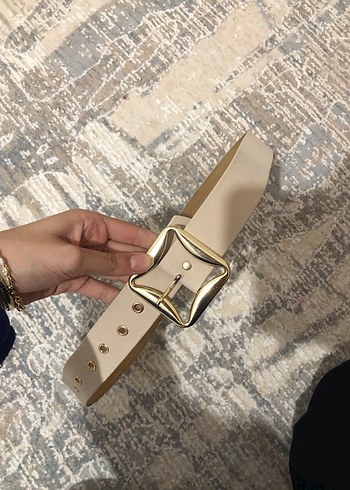 Bej Deri Kadın Kemer - Görsel 3