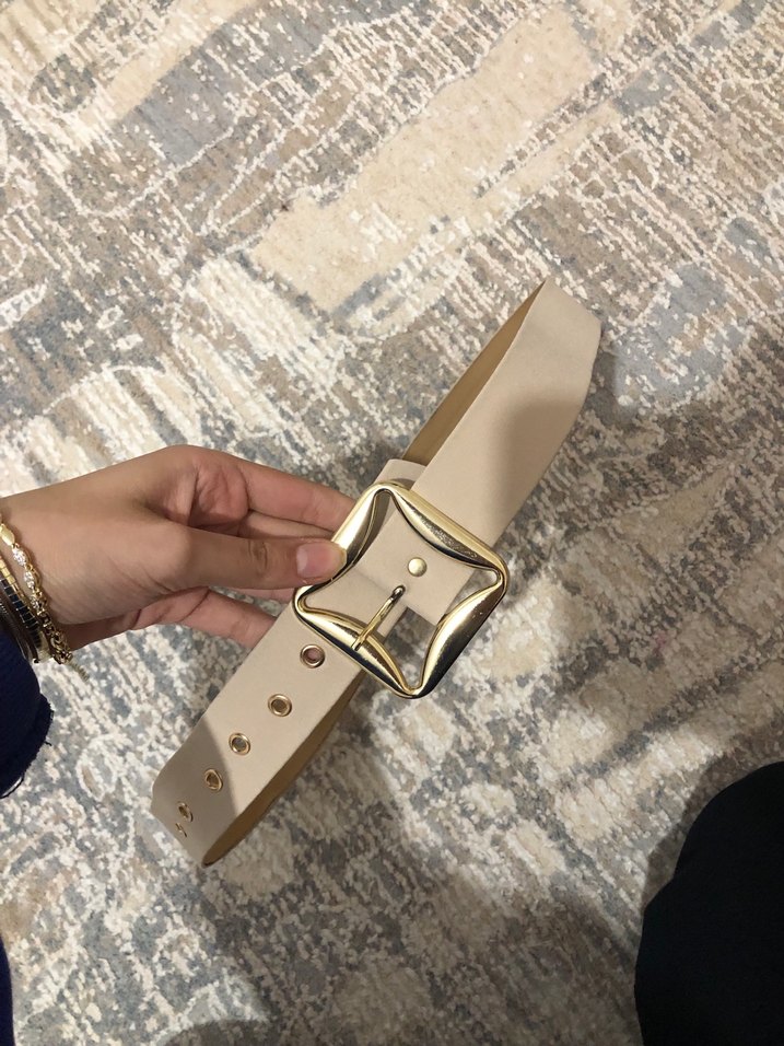 Bej Deri Kadın Kemer - Görsel 3