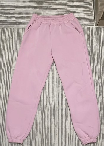 Pembe Salaş Kadın Eşofman Altı