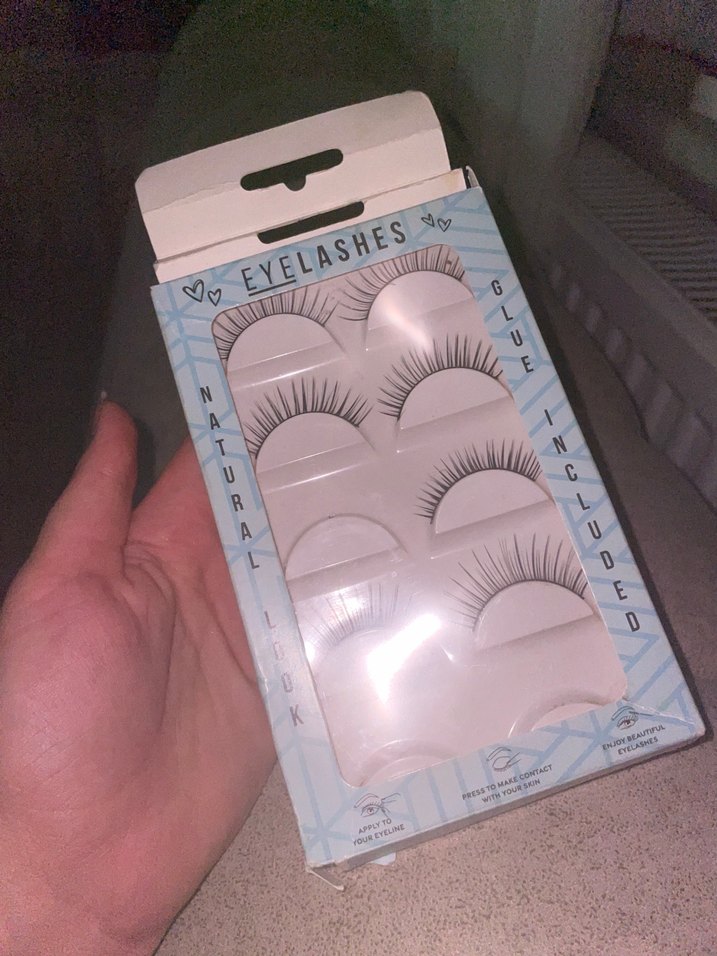 Doğal Görünümlü Bej Takma Kirpik Seti - Görsel 2