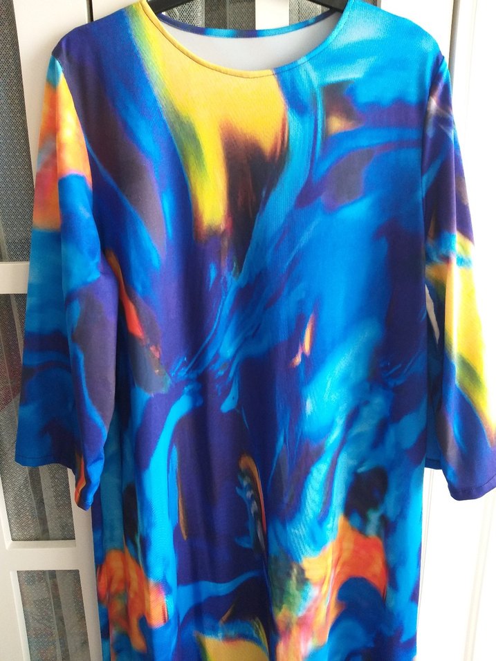 Desenli Kadın Elbise - Görsel 3