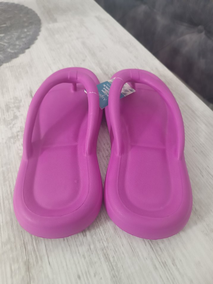 Mor Platform Topuklu Kadın Terlik - Görsel 3