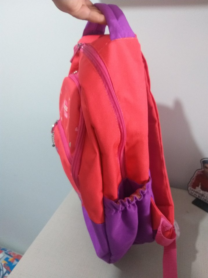 Pembe Renkli Çocuk Okul Çantası - Görsel 3