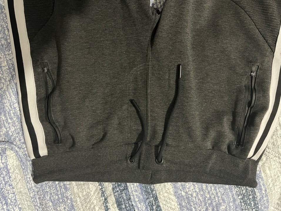 Gri Fermuarlı Erkek Eşofman Altı - Görsel 3