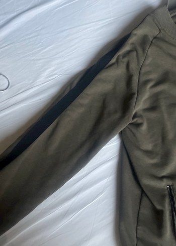 LC Waikiki Erkek Haki Fermuarlı Uzun Kollu Sweatshirt