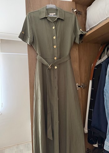 Pierre Cardin Haki Sortlu Gomlek Elbise