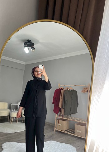xxl Beden siyah Renk Siyah Uzun Kollu Kadın Takım Elbise