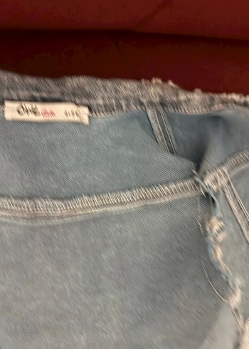 Kız Çocuk Denim Dantel Yelek - Görsel 2