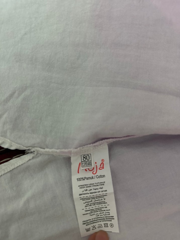 Kız Çocuk Pembe Batik Desenli Gömlek - Görsel 3