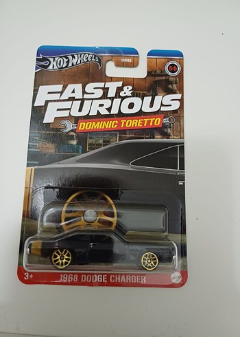 Hot Wheels Siyah 1968 Dodge Charger Oyuncak Araba