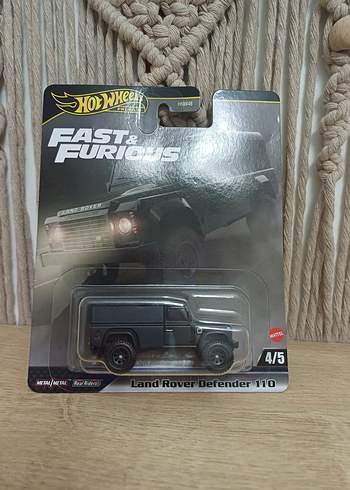 Hot Wheels Siyah Land Rover Defender 110 Oyuncak Araba