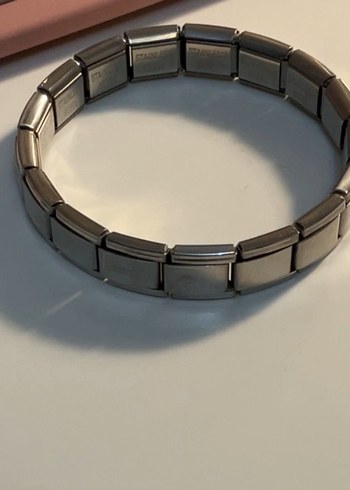 Gümüş italyan charm bileklik