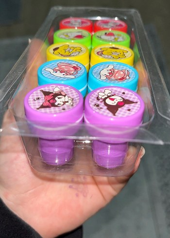 Renkli Çocuk damga seti 4 tane - Görsel 2