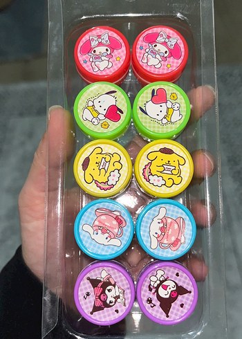 Renkli Çocuk damga seti 4 tane