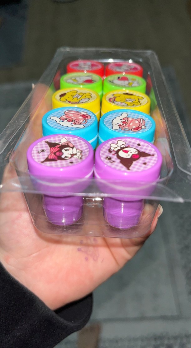 Renkli Çocuk damga seti 4 tane - Görsel 2