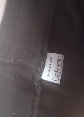 Defacto Drapeli Siyah Kadın Kumaş Pantolon