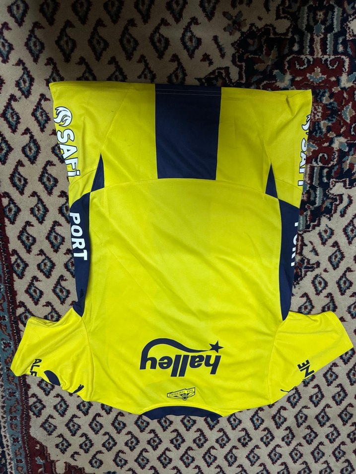 Erkek Sarı Siyah Kısa Kollu Spor Forma - Görsel 3