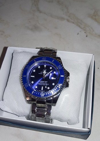 Rolex Klasik Erkek Saat Mavi Kadranlı
