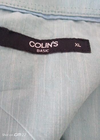 Mavi Keten Erkek Gömlek, Uzun Kollu, Düğmeli - Görsel 2