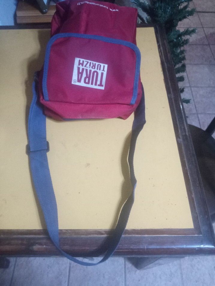 Renkli Baskılı Pembe Erkek Omuz Çantası - Görsel 2