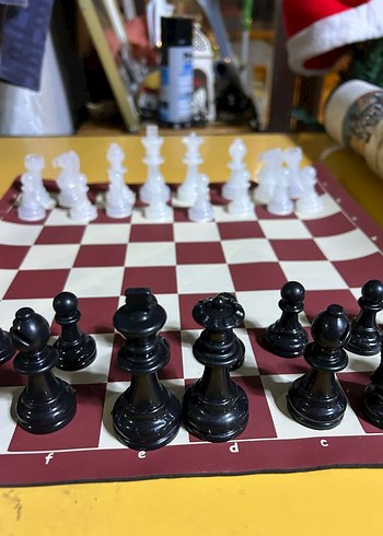 Bordo Satranç Takımı Seti - Görsel 2