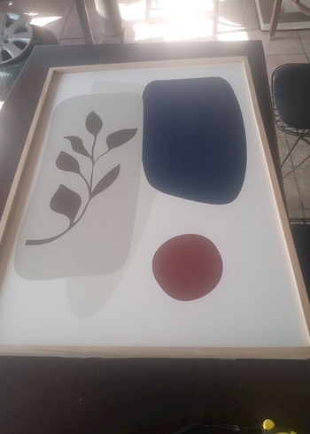 Kahverengi ve Siyah Soyut Tablo - Görsel 2